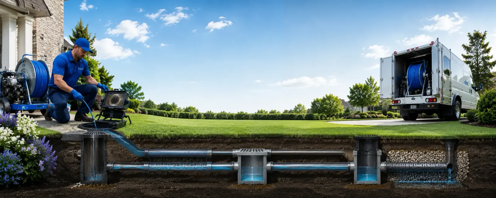 Outdoor drain cleaning information for Burgess, VA